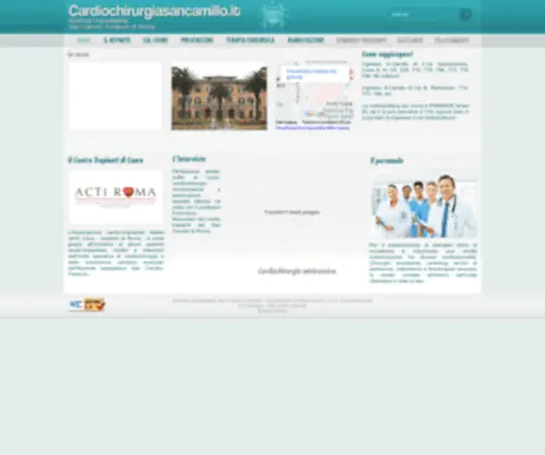 Cardiochirurgiasancamillo.it(Cardiochirurgia San Camillo) Screenshot