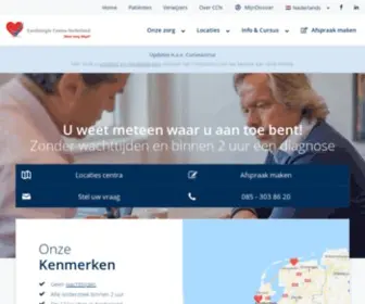 Cardiologiecentra.nl(Cardiologie Centra Nederland) Screenshot