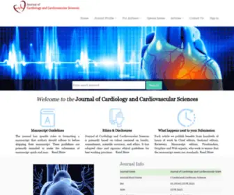 CardiologyresearchJournal.com(Journal of cardiology and cardiovascular sciences) Screenshot