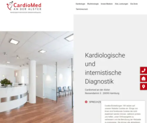 Cardiomed-Alster.de(Kardiologie & Innere Medizin) Screenshot