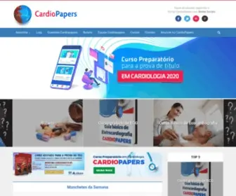 Cardiopapers.com.br(Site exclusivo para profissionais da área médica e saúde) Screenshot