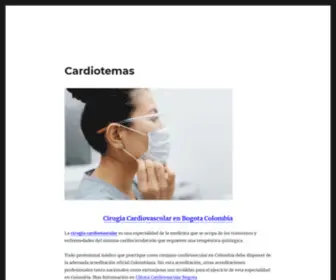 Cardiotemas.com(Cirugia Cardiovascular Bogota Colombia CARDIOTEMAS) Screenshot