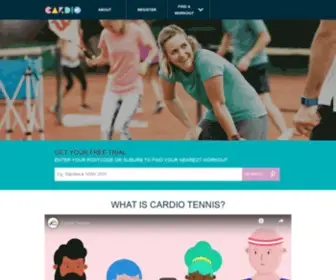 Cardiotennis.com.au(Cardio Tennis) Screenshot