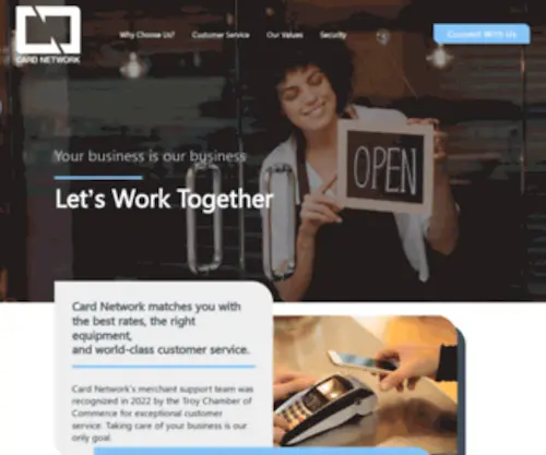 Cardnetwork.com(Credit Card Processing Solutions) Screenshot