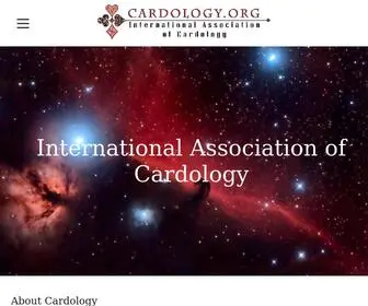 Cardology.org(Int'l Assoc of Cardology) Screenshot