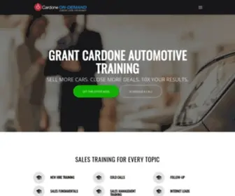 Cardoneondemand.com(Increase Your Sales Today With Cardone on Demand) Screenshot