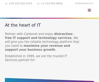 Cardonet.com(IT Support London) Screenshot