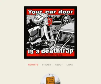 Cardoordeathtrap.org(Your car door is a deathtrap) Screenshot