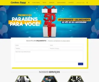 Cardosopneus.com(Revendedora autorizada dos Pneus Michelin e BGGoodrich em Uberlândia) Screenshot