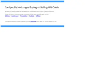 Cardpool.com(Gift Card Exchange) Screenshot