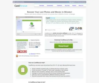 Cardrescue.com(Memory Card Photo Recovery Software for Mac) Screenshot