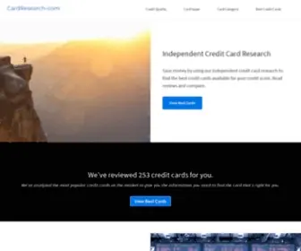 Cardresearch.com(Homepage) Screenshot