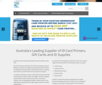 Cardserv.com.au(Custom Plastic Card Printers Australia for Smart Cards and Plastic Cards) Screenshot