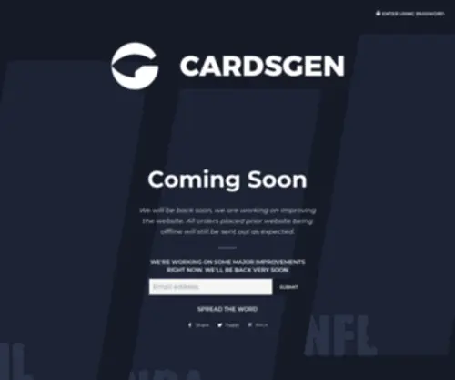 Cardsgen.com(CardsGen is the home of customised real) Screenshot