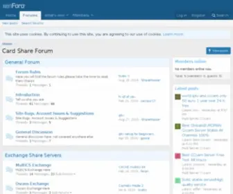 Cardshare.biz(CARDSHARE FORUM) Screenshot