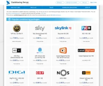 Cardsharingserver.biz(This site is dedicated to satellite television (cardsharing)) Screenshot