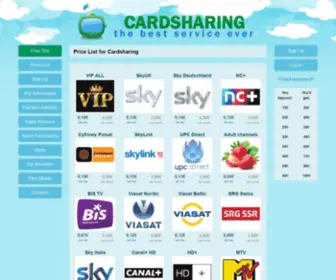 Cardsharingserver.de(cardsharingserver) Screenshot