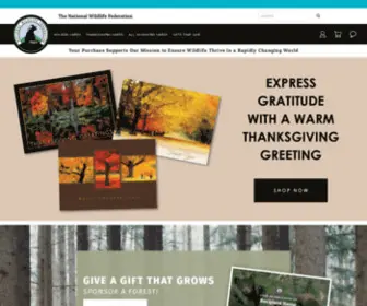 Cardshopnwf.org(National Wildlife Federation) Screenshot