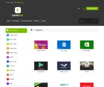 Cardskw.com(Home Page) Screenshot