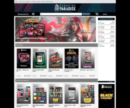 Cardsofparadise.com.br(Pensou) Screenshot