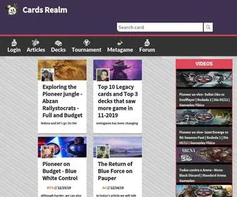 Cardsrealm.com Screenshot
