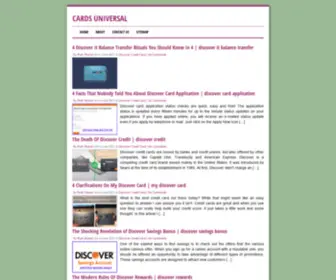 Cardsuniversal.com(Cards Universal) Screenshot