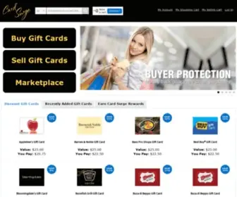 Cardsurge.com(Buy & Sell Discount Gift Cards) Screenshot