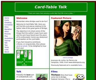 Cardtabletalk.com(Card-Table Talk) Screenshot