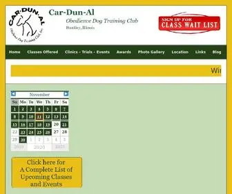 Cardunaldogtraining.com(Car-Dun-Al Dog Obedience Training Club) Screenshot