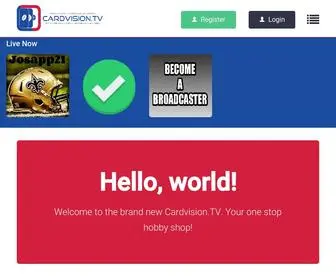 Cardvision.tv(Live Sports Card Box & Case Group Breaking) Screenshot