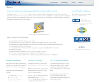 Cardwerk.com(Smart card expert for smart card software development) Screenshot