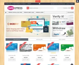 CardXpress.net(Virtual Visa Card) Screenshot