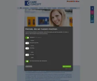 Care-Concept.de(Gästeversicherung) Screenshot