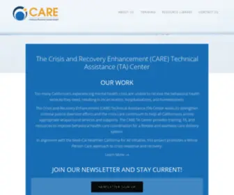 Care-Mhsa.org(Crisis and Recovery Enhancement (CARE) TA Center) Screenshot