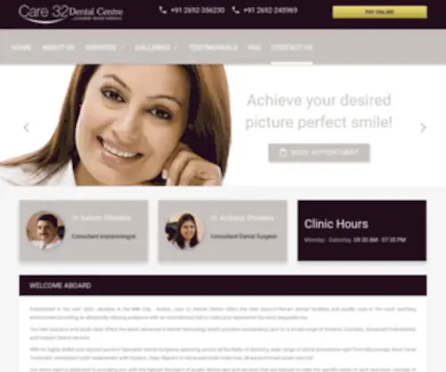 Care32Dentalcentre.com(Care 32 Dental Centre) Screenshot