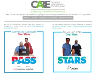 Care4Nurses.org(Supporting Nurses Back into Practice) Screenshot