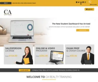 Carealtytraining.com(Real Estate License School) Screenshot