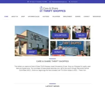 Careandshareshoppes.org(Care and Share Thrift Shoppes) Screenshot