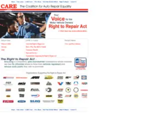 Careauto.org(The Coalition for Auto Repair Equality) Screenshot