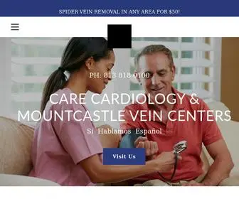 Carecardiologyandveincenter.com(Care Cardiology and Mountcastle Vein Centers) Screenshot