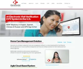 Carecenta.com(Home care software) Screenshot