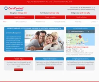 Carecentralurgentcare.com(Urgent Care and Occupational Medicine in Stoughton) Screenshot