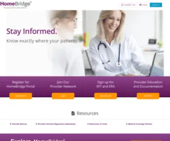 Carecentrixportal.com(HomeBridge Portal) Screenshot