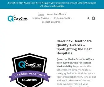 Carechexawards.com(Quantros CareChex Media CareKit) Screenshot