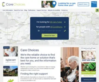 Carechoices.co.uk(Care Choices) Screenshot