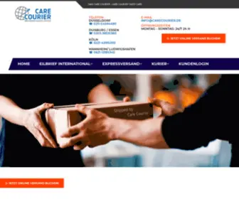 Carecourier.de(▷ Care Courier ® ✓ Die Welt der Logistik aus einer Hand) Screenshot