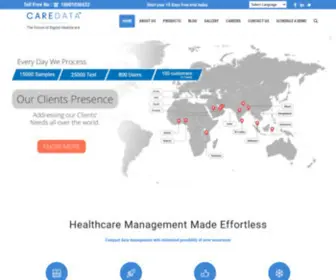 Caredatainfo.com(Healthcare Software Company) Screenshot