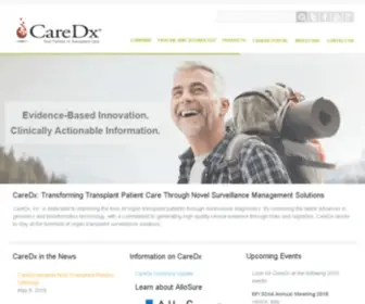 Caredx.com(Your Partner in Transplant Care) Screenshot