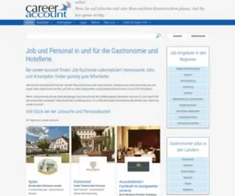 Career-Account.de(Jobbörse Deutschland Hotellerie) Screenshot