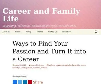 Careerandfamilylife.com(Career and Family Life) Screenshot